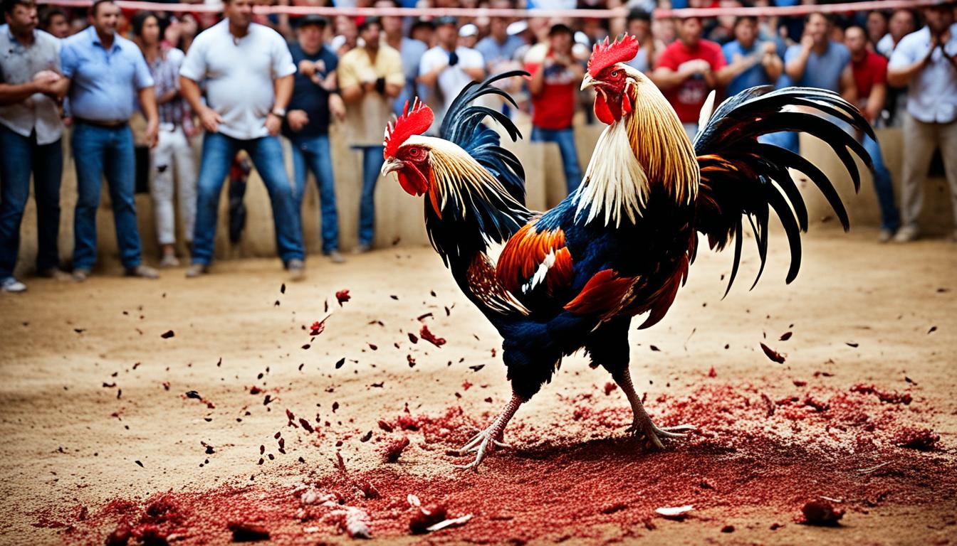Tonton Live Cockfighting Adu Ayam Berdarah